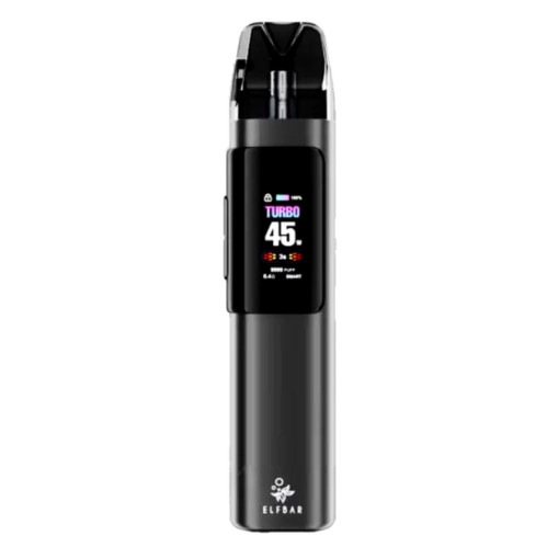Elf Bar ELFX Pro Pod Kit 1200 mAh Black POD the system is reusable
